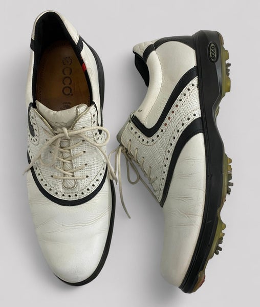 Ecco Golf Men's Gore-Tex Golf Shoes - White Leather - 44 EU / 10-10.5