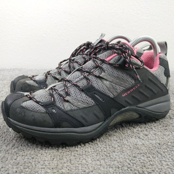 Merrell Siren Sport 2 Womens Size 8.5 Hiking Shoes Gray Pink Sneakers Low Top