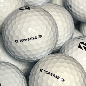 12pk Bridgestone Tour B RXS Golf Balls / White/ Near Mint (AAAA) Used w/Mesh Bag