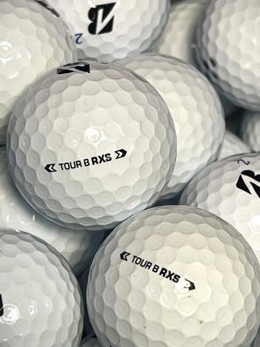 12pk Bridgestone Tour B RXS Golf Balls / White/ Near Mint (AAAA) Used w/Mesh Bag