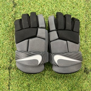 Gray Nike Vapor LT Lacrosse Gloves Large (Used)
