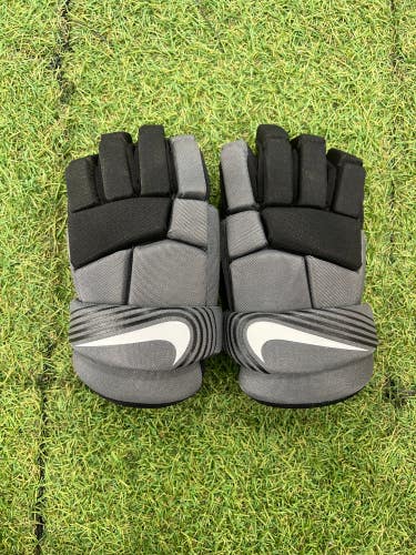 Gray Nike Vapor LT Lacrosse Gloves Large (Used)