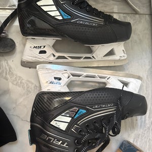 True Catalyst 7X4 Goalie Skates size 6 extra wide