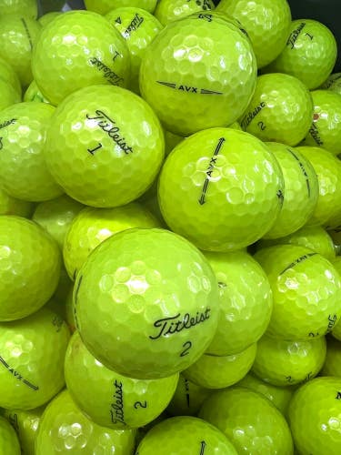 12 Near Mint AAAA Yellow AVX Titleist Used Golf Balls