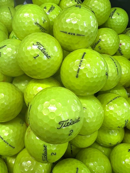 12 Near Mint AAAA Yellow AVX Titleist Used Golf Balls