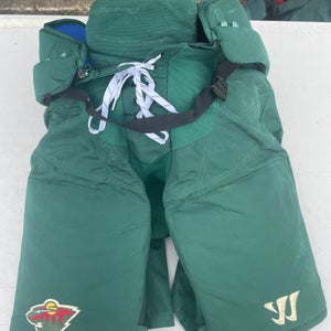 Warrior Covert Pro Stock Hockey Pants Medium Green Minnesota Wild