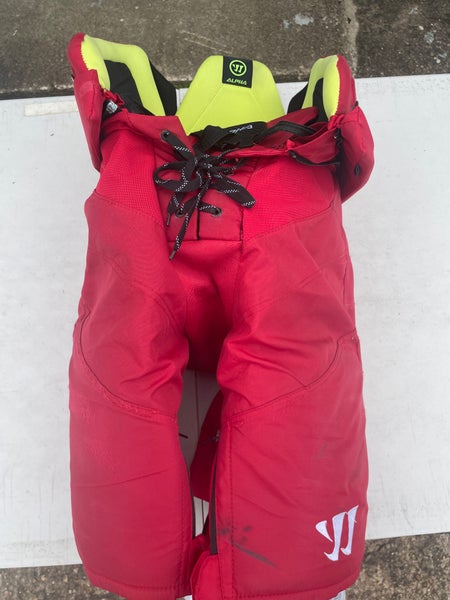 Warrior Alpha LX Pro Stock Medium Hockey Pants Red 2273