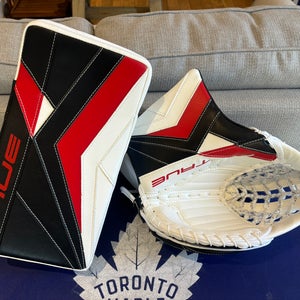 Brand New Pro Stock True Catalyst PX3 Pro Goalie Glove & Blocker Set Andersen
