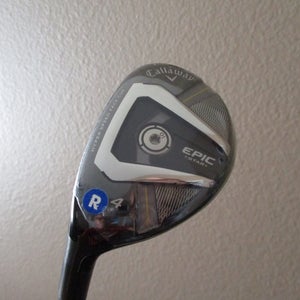 NEW MEN'S LEFT HAND CALLAWAY EPIC STAR 20* #4 HYBRID GRAND BASSARA 55 REGULAR FLEX (No HC)