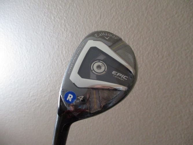 NEW MEN'S LEFT HAND CALLAWAY EPIC STAR 20* #4 HYBRID GRAND BASSARA 55 REGULAR FLEX (No HC)