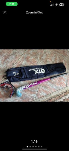 On hold field hockey gear