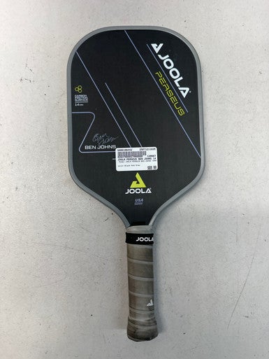 Used JOOLA PERSEUS BEN JOHNS 14MM Pickleball Racquet Black And Grey 11835-S000196442