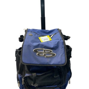 Used BoomBah BOOMBAH WHEELED BAG BB/SB Player Wheeled Bag Royal Blue And Black 11835-S000197385
