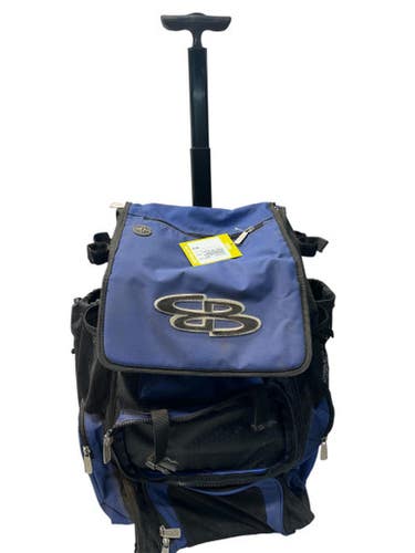 Used BoomBah BOOMBAH WHEELED BAG BB/SB Player Wheeled Bag Royal Blue And Black 11835-S000197385