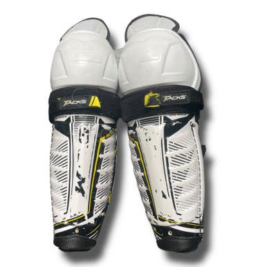 Used CCM 9060 Intermediate Shin Guards White 12" 11375-S000364921
