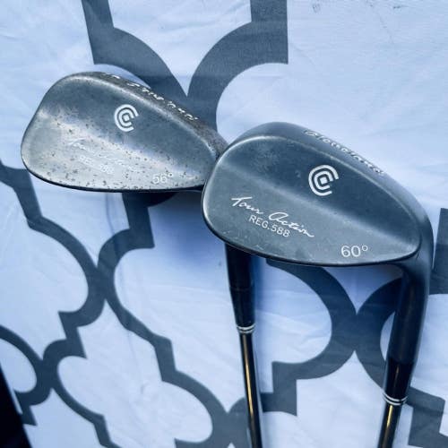 Cleveland Tour Action Reg 588 Mens RH Sand Lob Combo Wedge Set 56/60 Degrees