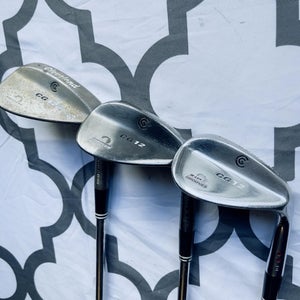 Cleveland CG12 Mens RH Gap/Approach Sand Lob Combo Wedge Set 52/56/60 Degree
