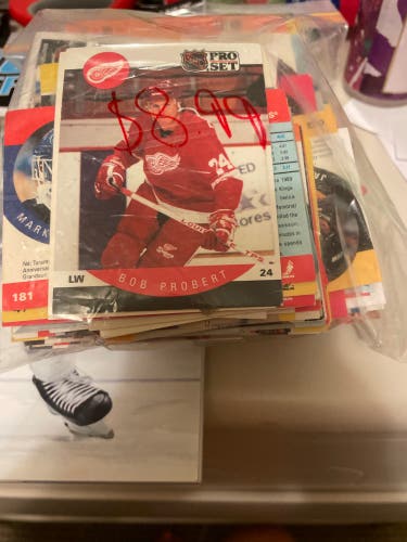 Hockey cards a lot