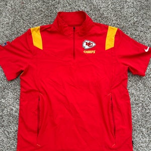 Kansas KC Chiefs Nike Team Issued Red Mark Donovan SS Hot Jacket Men's Large