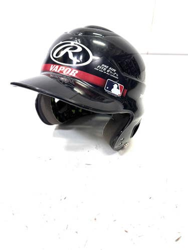 Used Rawlings 6 1/2 - 7 1/2 Batting Helmet No Mask Black One Size 11860-S000296297