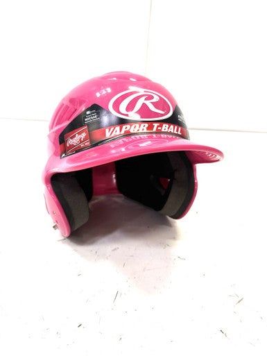 Used Rawlings 6 1/4 - 6 7/8 Batting Helmet No Mask Pink One Size 11860-S000296296