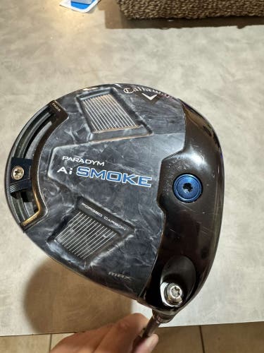 Men's Callaway Paradym AI Smoke Max Right Handed Driver Extra Stiff Flex 9 Loft (Used)