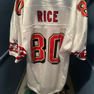 Jerry Rice San Francisco Jersey 80 Champion White Men's Medium Champion Jersey (Used)