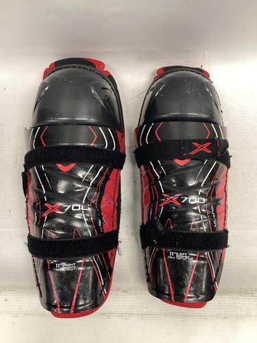 Used Bauer VAPOR X700 USED Junior Shin Guards Black 11" 11851-S000036555