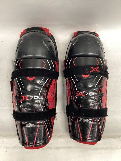 Used Bauer VAPOR X700 USED Junior Shin Guards Black 11" 11851-S000036555