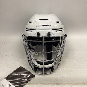 Used Warrior FATBOY 2.0 Lacrosse Helmet White MD 11851-S000036548