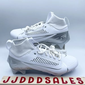 Nike Vapor Edge Pro 360 2 Football White Metallic Silver DA5456-102 Men's Sz 10 New