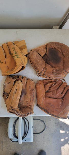 4 MADE IN USA baseball gloves bundle (Used)