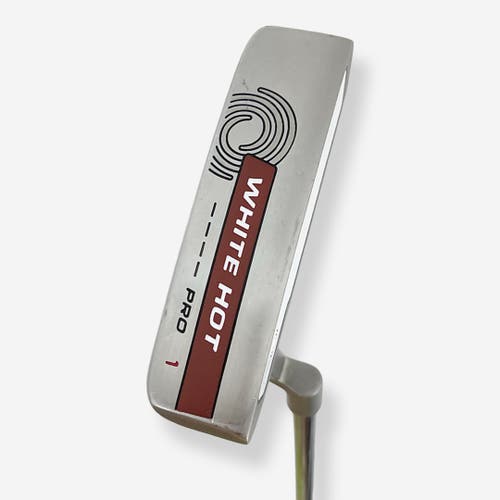 Odyssey White Hot Pro 1 Putter Right Handed Steel Shaft 35” W/ Headcover