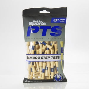 Pride Sports Professional Tee System Step Tees (3 1/4", Bamboo, 50pk) NEW