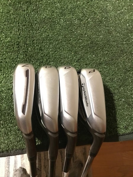 Taylormade Speedblade Irons Set (7-PW) Regular VeloxT 65g Graphite Shafts (READ)