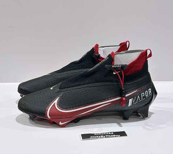 Size 12 Nike Vapor Edge Elite 360 Football Cleats Black Crimson Red CV6282-007