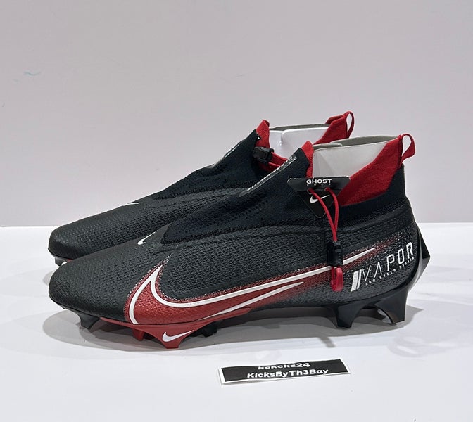 Size 12 Nike Vapor Edge Elite 360 Football Cleats Black Crimson Red CV6282-007