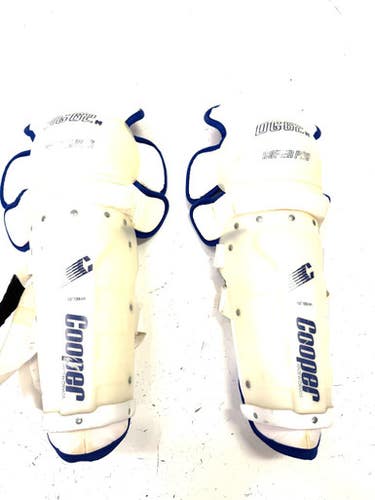 Used Cooper DG62 Senior Shin Guards White 15" 11860-S000296153
