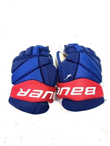 Used Bauer TEAM JR AMERKS Junior Gloves Royal Blue 11" 11860-S000296171
