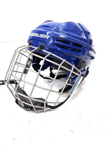 Used Bauer IMS 5 Helmet Cage Combo Royal Blue SM 11860-S000296272