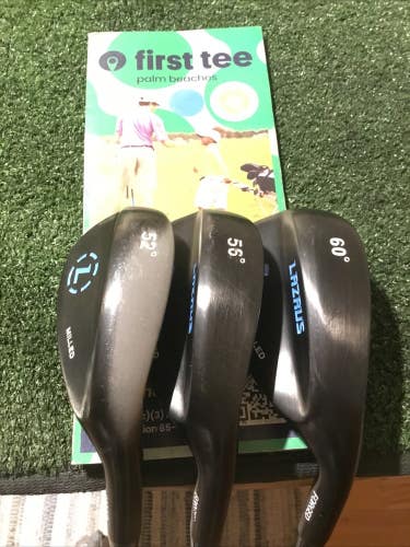 Lazrus Forged Milled Wedge Set (Gap Wedge, Sand Wedge, Lob Wedge) Steel (35)