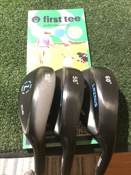 Lazrus Forged Milled Wedge Set (Gap Wedge, Sand Wedge, Lob Wedge) Steel (35)