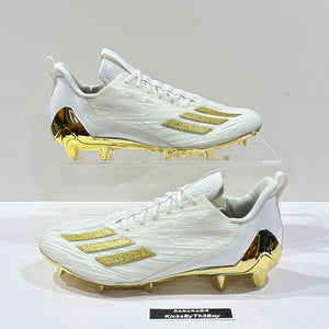 Adidas Adizero Football Cleats White Gold Size 11.5 Mens GX5122