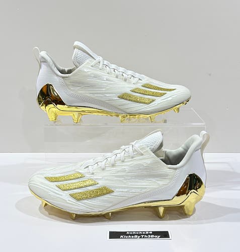 Adidas Adizero Football Cleats White Gold Size 11.5 Mens GX5122