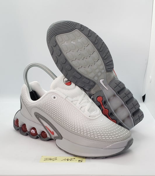Big Kid's Nike Air Max DN Shoes Size 3Y / Smoke Grey/University Red HQ4873-002