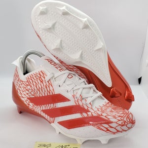 Adidas Adizero Electric Football Cleats Men's Size 8 / Electric Orange / White IH8570 NEW