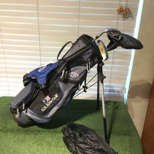 USKG Left Handed Juniors WT-25u Set (3 FW Driver, 7i, Putter) UL45 & Stand Bag