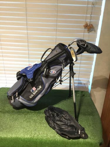 USKG Left Handed Juniors WT-25u Set (3 FW Driver, 7i, Putter) UL45 & Stand Bag