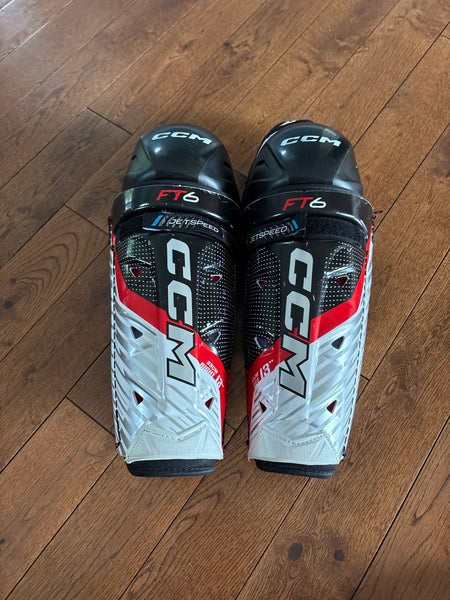 Junior CCM Jetspeed FT6 13" Shin Pads (New)