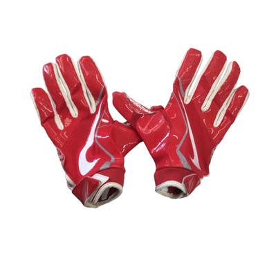 Used Nike FOOTBALL GLOVES FB Gloves Red LG 11760-S000080595